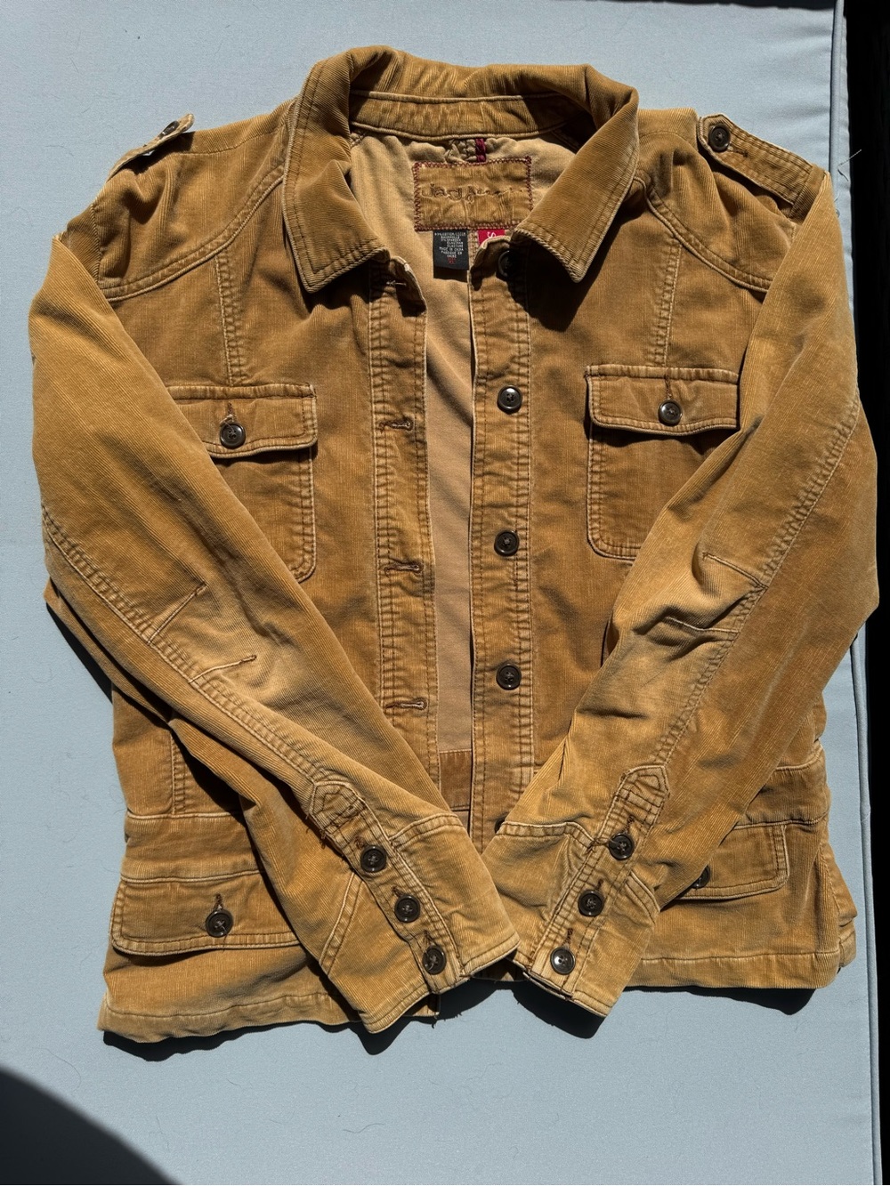 Vintage Corduroy Button-Front Jacket